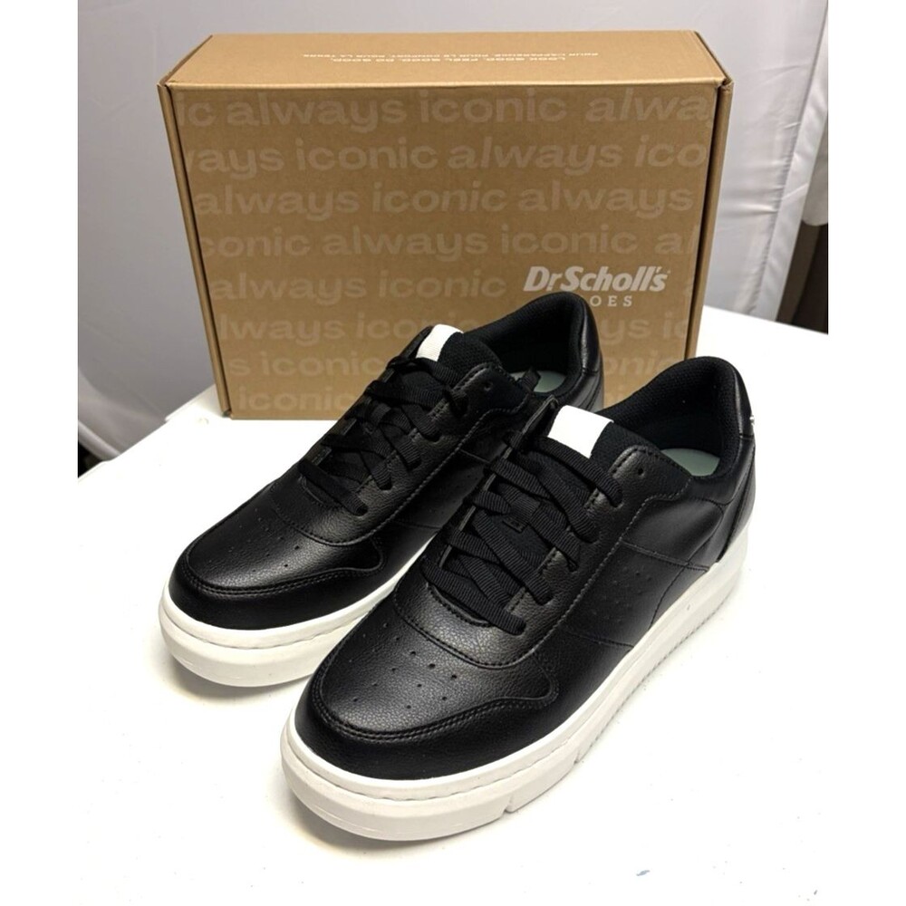 Dr. Scholl's Women's Savoy Platform Lace Up Sneakers Black Size 11 M New in Box